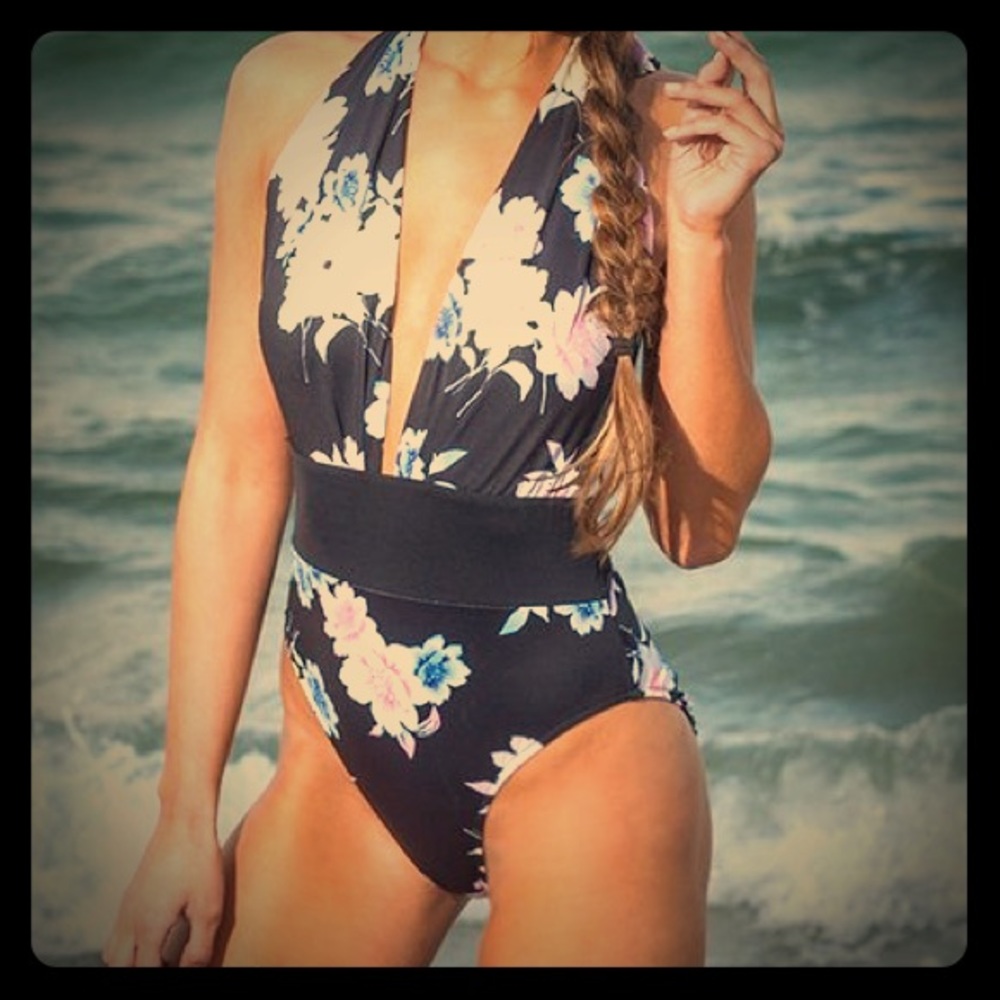 Pink Lily Bathing Suit